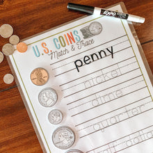 Load image into Gallery viewer, U.S. Coins Printable Activity BUNDLE - Arrows And Applesauce