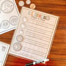Load image into Gallery viewer, U.S. Coins Printable Activity BUNDLE - Arrows And Applesauce