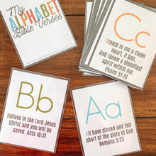 Load image into Gallery viewer, Printable Alphabet Bible Verse Cards - Arrows And Applesauce