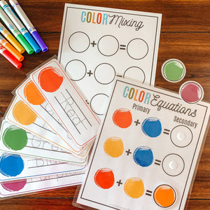 Primary & Secondary Color Mixing Bundle - Arrows And Applesauce