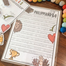 Load image into Gallery viewer, Philippians 4:8 Printable Bible Study - Arrows And Applesauce