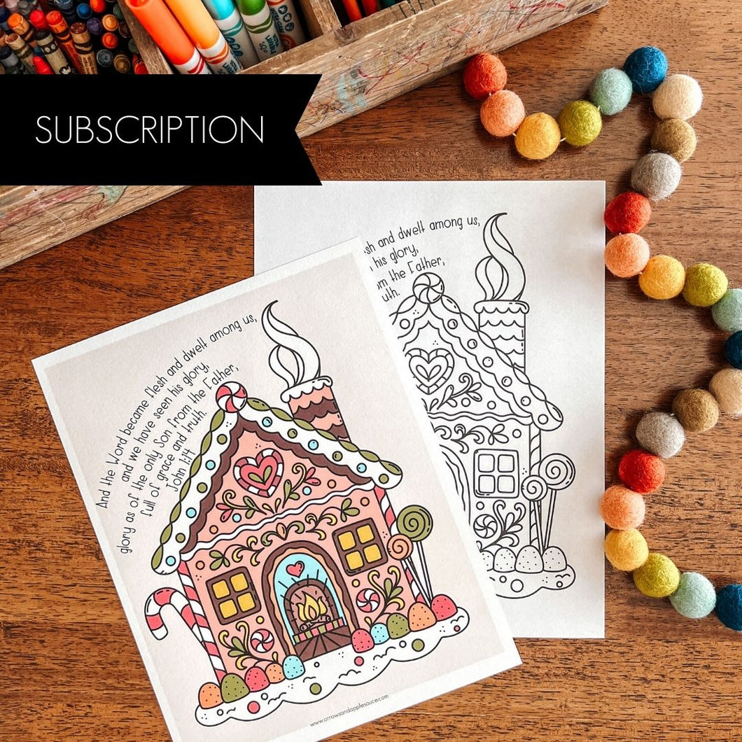 Apple Snacks Printable Monthly Subscription