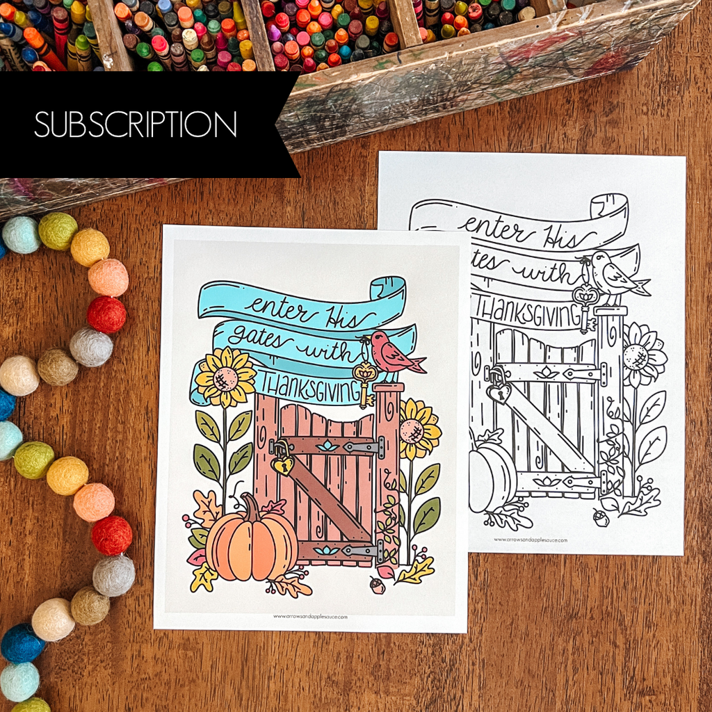 Apple Snacks Printable Monthly Subscription