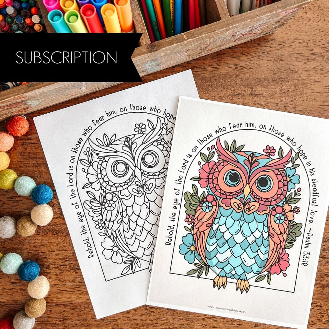 Apple Snacks Printable Monthly Subscription