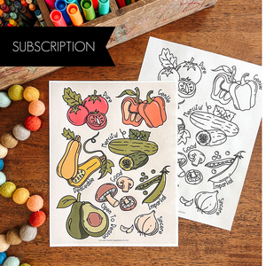 Apple Snacks Printable Monthly Subscription