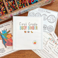 First Grade Printable Busy Binder Starter Kit