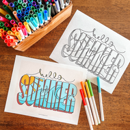 FREE Hello Summer Coloring Page + Art Print
