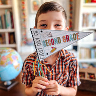 First Or Last Day Printable Pennant Flags
