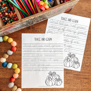 Apple Snacks Printable Monthly Activities