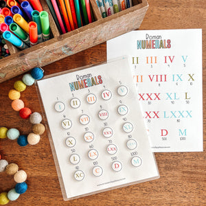 Roman Numerals Printable Activity Set