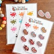 Color Sorting Paint Splash Printable Game