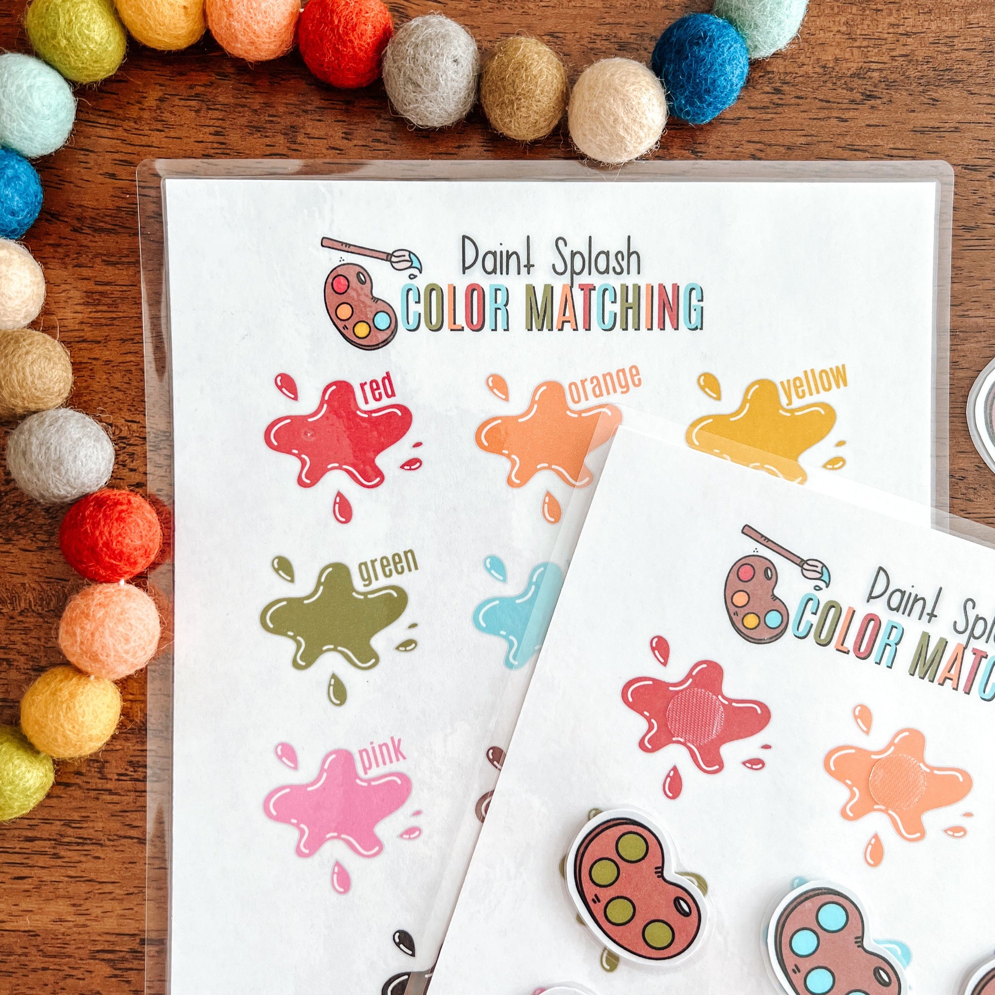 Colour Sorting Splatter Color Sorting Paint Splash Printable Game – Arrows And Applesauce