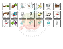 Load image into Gallery viewer, Full Day Double Row Responsibilities Chart + Icons
