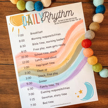 Load image into Gallery viewer, EDITABLE Daily Rhythm Printable
