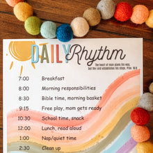 Load image into Gallery viewer, EDITABLE Daily Rhythm Printable
