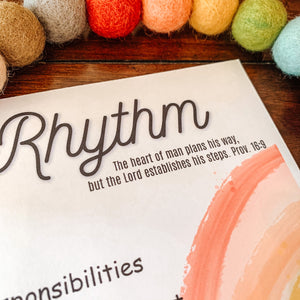 EDITABLE Daily Rhythm Printable