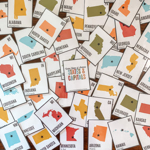 U.S. States & Capitals Printable Flashcards - Arrows And Applesauce
