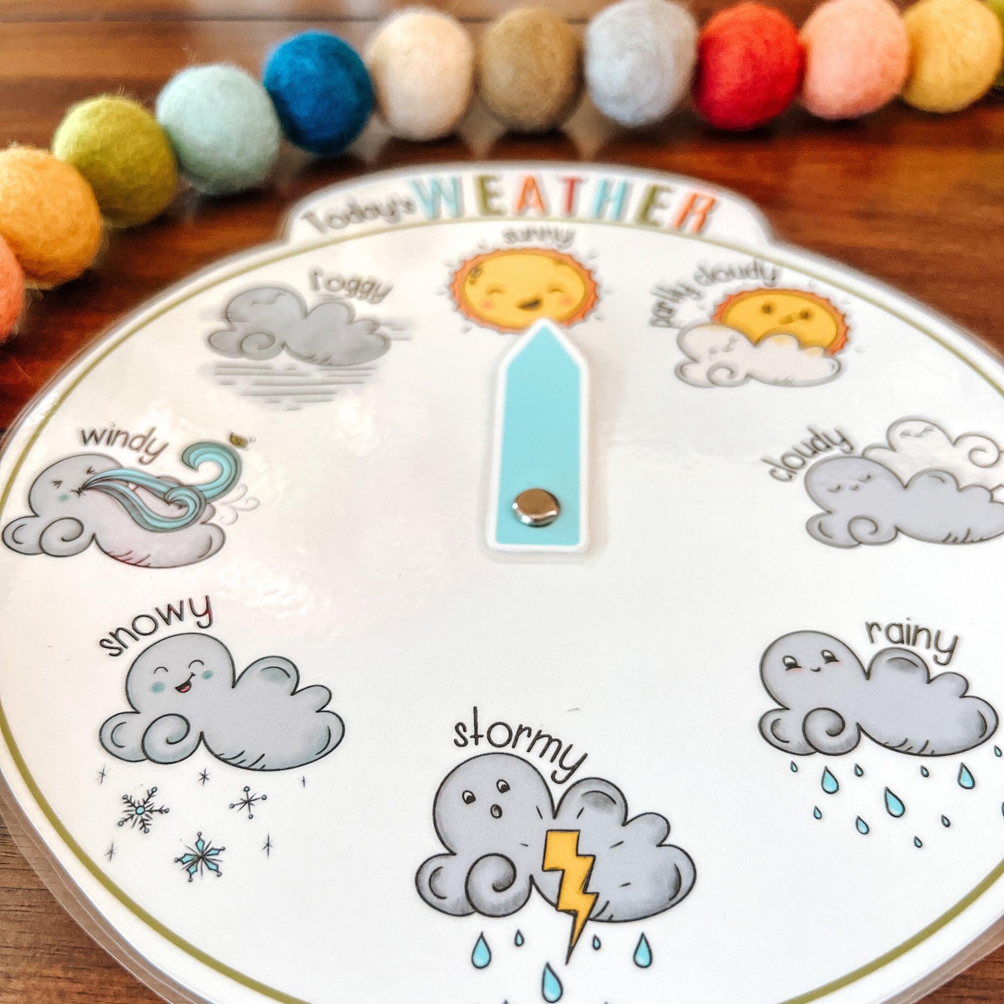 Weather Wheel Circle Time Printable – Arrows And Applesauce