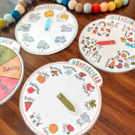 Calendar + Weather Wheel Activity Set