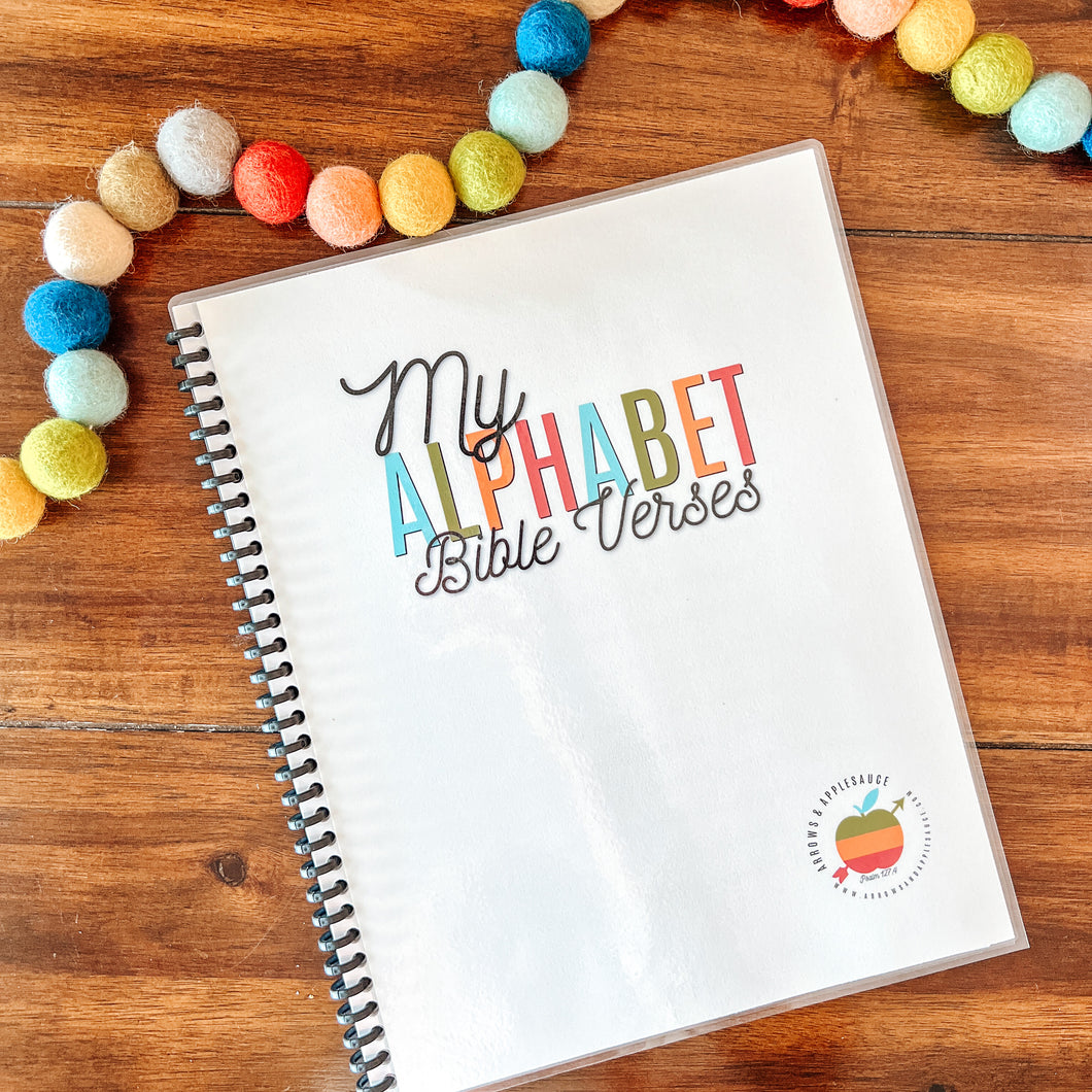 Bible Verse Alphabet Printable Tracing Pages