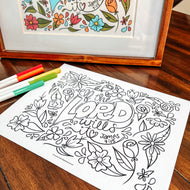 FREE James 4:15 Art Print + Coloring Page