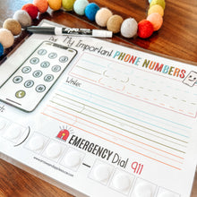 Load image into Gallery viewer, Phone Number Kids Printable Activity
