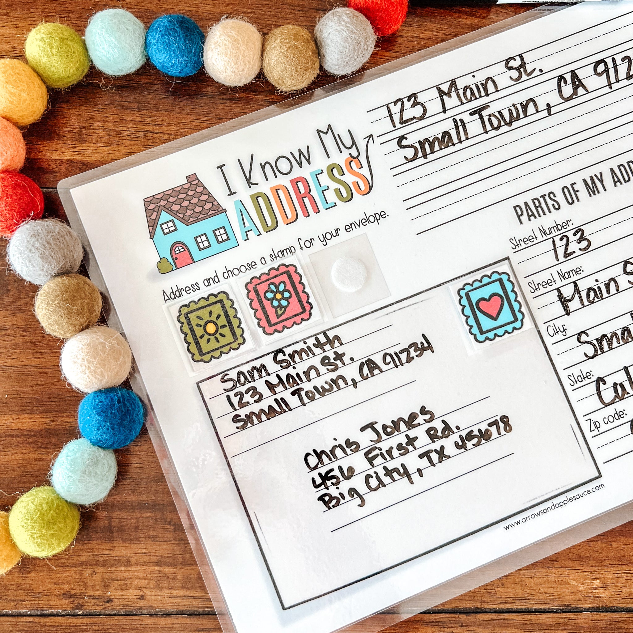Printable Address Practice โ Arrows And Applesauce