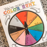 FREE Color Hunt Game Wheel