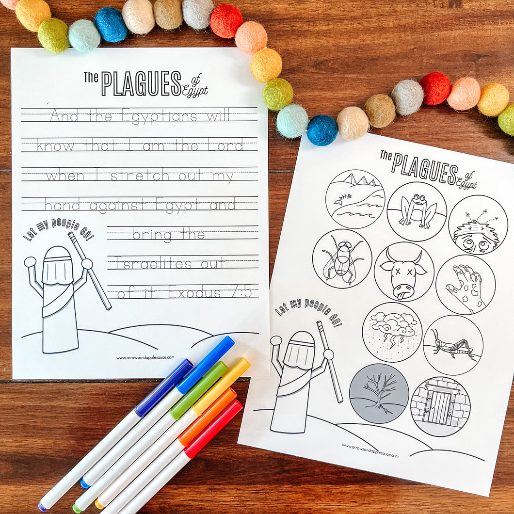 Plagues Of Egypt Printable Bible Activity