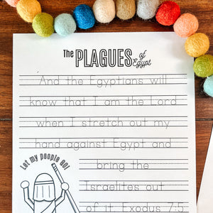Plagues Of Egypt Printable Bible Activity