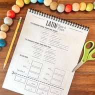 Latin Verb Tense Printable Worksheets- CC Cycle 2