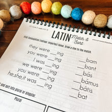 Load image into Gallery viewer, Latin Verb Tense Printable Worksheets- CC Cycle 2
