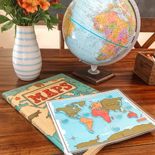 Load image into Gallery viewer, Continents And Oceans Printable Map Puzzle

