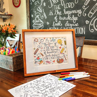 FREE Proverbs 1:7 Coloring Page + Art Print
