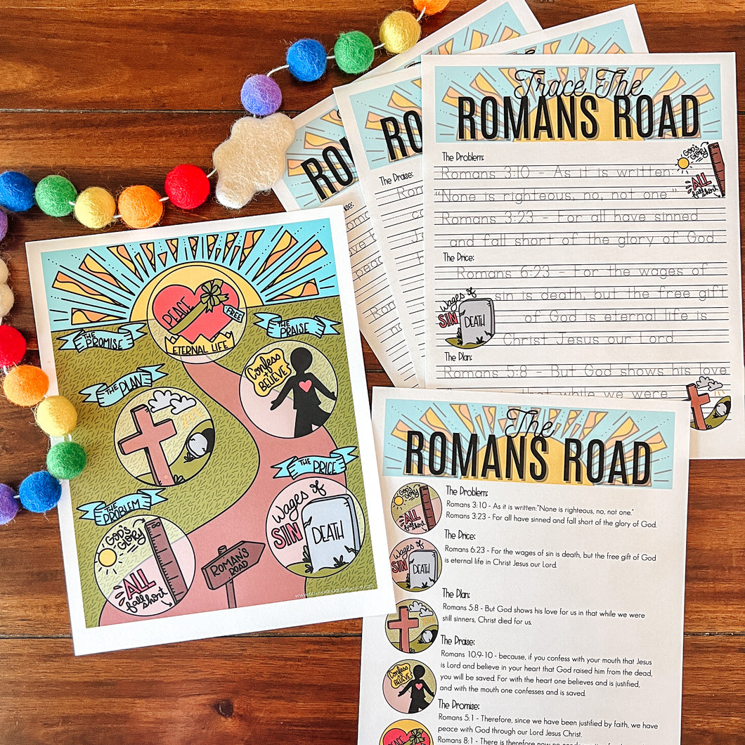 Romans Road Printable Bible Activities