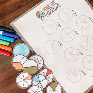 Fraction Find + Create Printable Activity Set