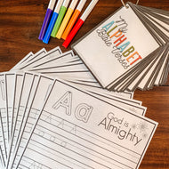 Alphabet Bible BUNDLE Tracing Pages & Cards - Arrows And Applesauce