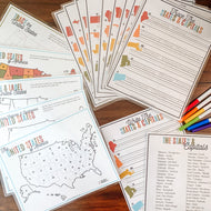 States & Capitals Printable Activity BUNDLE - Arrows And Applesauce