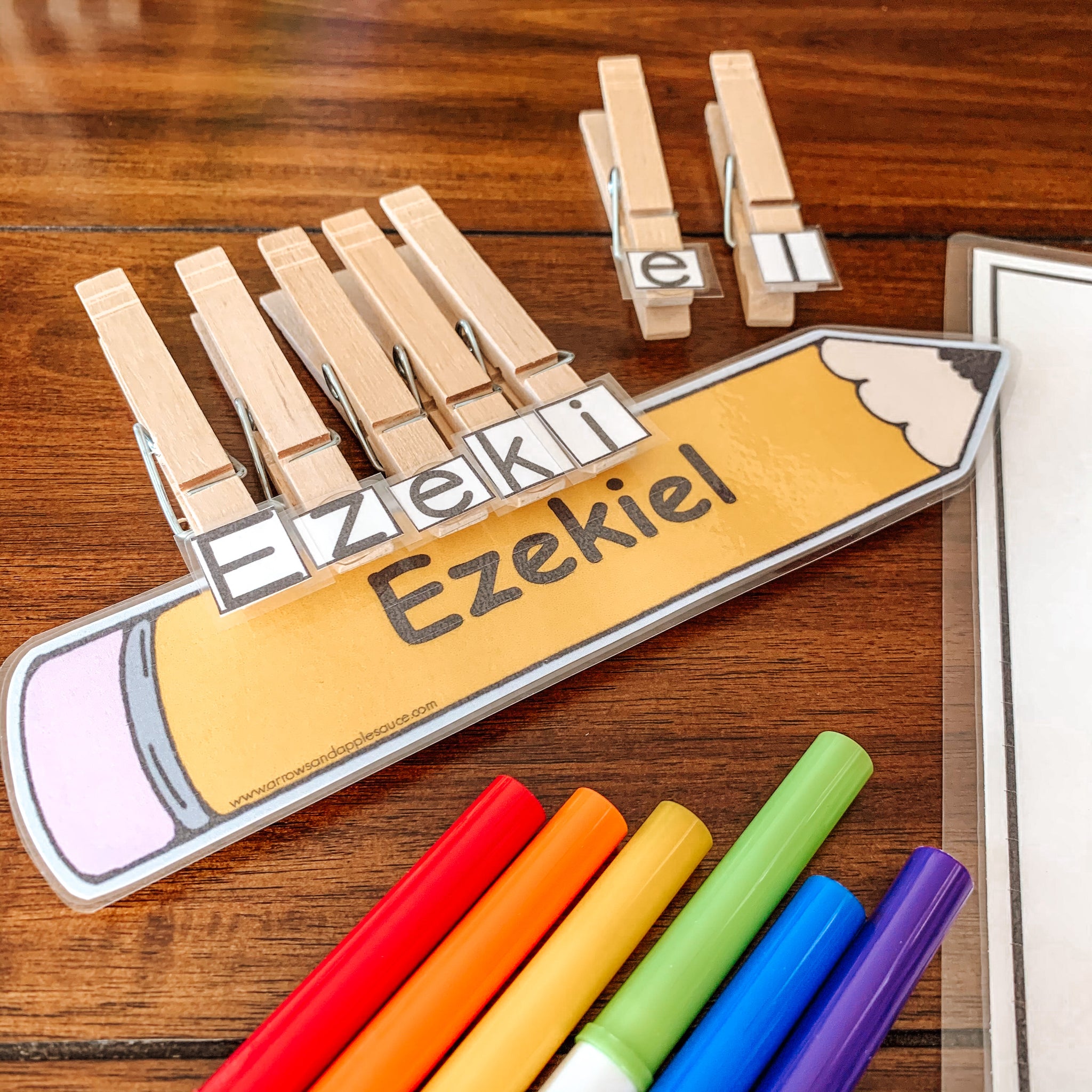 EDITABLE Name Activity Set – Arrows And Applesauce