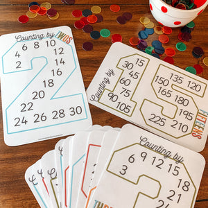 Skip Counting Cards & Multiplication Square - Arrows And Applesauce