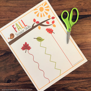 Fall Preschool Activity Printable BUNDLE - Arrows And Applesauce