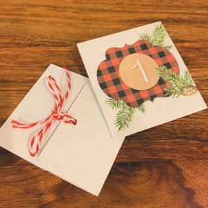 Buffalo Plaid Printable Christmas Countdown - Arrows And Applesauce