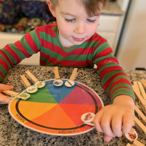 Preschool Color Matching Printable Wheel - Arrows And Applesauce