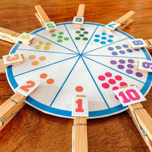 Numbers 1-10 Printable Matching Wheel - Arrows And Applesauce