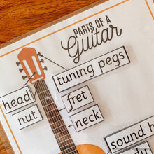 Load image into Gallery viewer, Guitar Parts Printable Memory Game - Arrows And Applesauce
