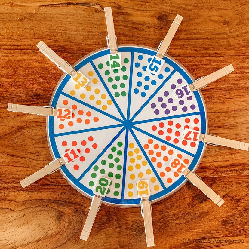 Numbers 11-20 Matching Wheel – Arrows And Applesauce