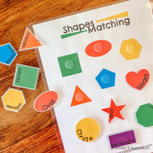 Load image into Gallery viewer, Shape Matching Printable Game - Arrows And Applesauce
