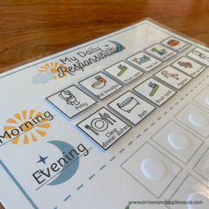 Daily Responsibilities Chore Chart Icons Printable EXPANSION PACK - Arrows And Applesauce