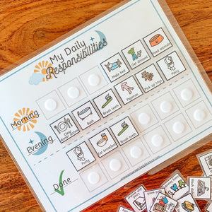 Kids Daily Responsibilities Printable Chart - Arrows And Applesauce