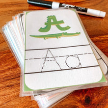 Load image into Gallery viewer, Animal Themed Printable Alphabet Tracing Cards - Arrows And Applesauce
